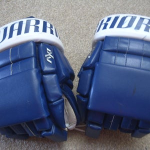 Milan Michalek Toronto Maple Leafs Warrior AX1 Leather Hockey Gloves 14"