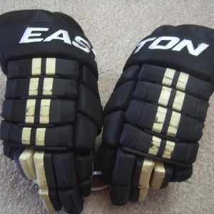 Gently Used James Neal Pittsburgh Penguins Easton Pro 10 Senior Hockey Gloves 14"