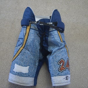 Hockey Pants-Easton Custom Jeans Theme Ice Hockey Pants Senior sz 50 (M 32"-34")