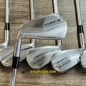 New- LH Cobra King Forged Tec One Length 2022 Iron Set 5-GW / KBS, Stiff (417)