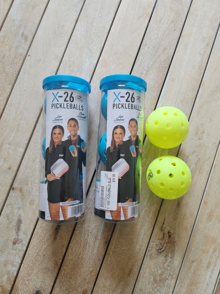 Pickleballs new and used.