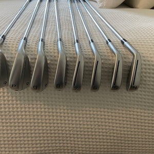 Men's 2023 TaylorMade P790 2023 Right Handed Iron Set Stiff Flex 8 Pieces Steel Shaft (Used)
