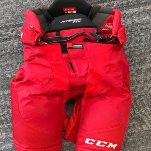 Red Junior Large CCM Jetspeed FT4 Hockey Pants (Used)