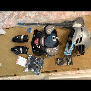 Youth small lacrosse equipment set up! Meets NOCSAE