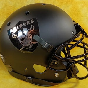 Las Vegas Raiders Black Hole custom fullsize Schutt XP football helmet Lg
