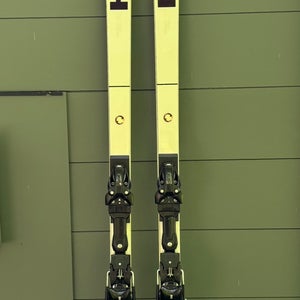 HEAD 218 cm e-DH Skis With Bindings (Used)