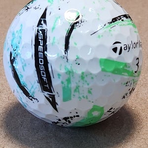 TaylorMade SpeedSoft Ink Green Golf Balls, 6 Near Mint Used/Recycled