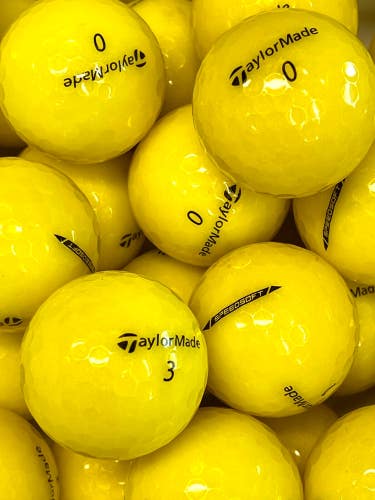4 Dozen Near Mint AAAA Yellow TaylorMade Speed Soft Used Golf Balls