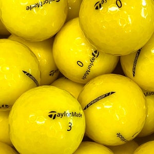 50 Near Mint AAAA Yellow TaylorMade Speed Soft Used Golf Balls