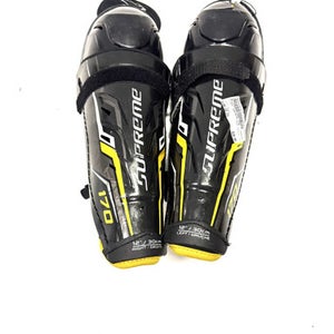 Used Bauer SUPREME 170 Intermediate Shin Guards Black 12" 11860-S000292434