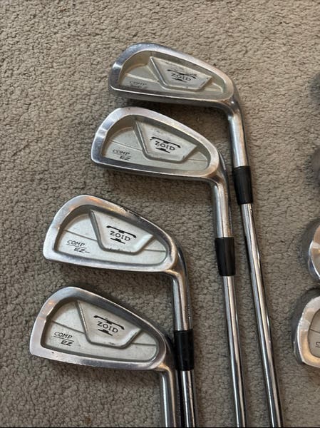Mizuno T-Zoid Comp EZ Iron Set 3-PW Steel Gold Plus R300 Regular