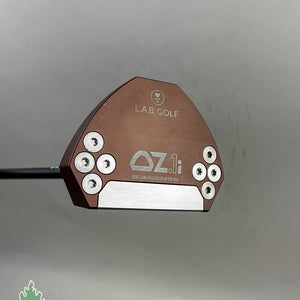 Used LAB Golf OZ.1i 35" Putter GEARS Seamless Graphite Golf Club 0* Shaft Lean