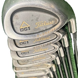 Titleist DCI Oversize Gold Iron Set 4-PW,SW RH Select Lite Senior Flex Graphite