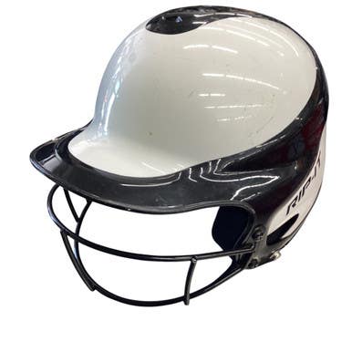 Used RIP-IT BLACK/WHITE HELMET Batting Helmet w/Mask Black M/L 11760-S000077446