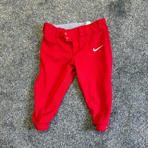 Red Unisex XS Youth Nike Game Pants (Used)