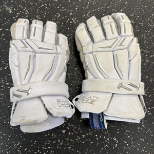 Used TRUE TEMPER ZERO LYTE Lacrosse Gloves Mens White 13" 11849-S000028829