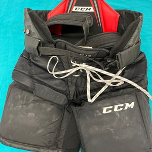 Black Intermediate Large CCM Axis 1.9 Hockey Goalie Pants (Used)