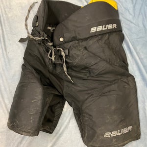 Black Senior Medium Bauer Supreme One40 Hockey Pants (Used)