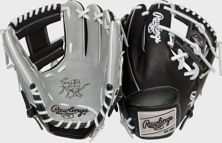 Rawlings Heart Of The Hide MLB Baseball Glove Chicago White Sox Black RHT 11.5"