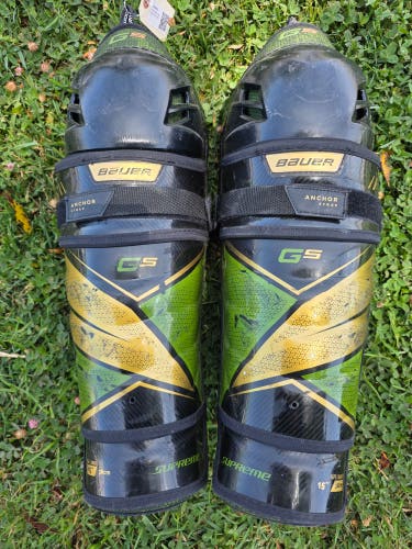 Senior Bauer Supreme GS Shin Pads 15"