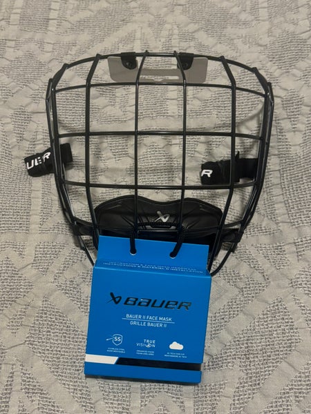 Bauer Hockey True Vision II Facemask Cage Senior Medium Black White Brand New