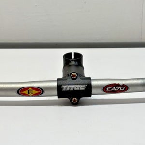Easton EA70 585mm Aluminum Flat Handlebar Titec 80mm Aluminum Stem