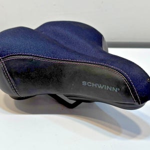 Schwinn Cionli Black Elastomer Padded Comfort Cruiser Bike Saddle Seat