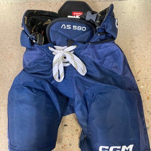 Blue Junior Large CCM Tacks AS 580 Hockey Pants (Used)