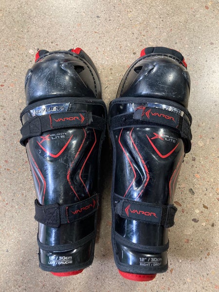 Junior Bauer Vapor X Velocity Lite Shin Pads 12" (Used)