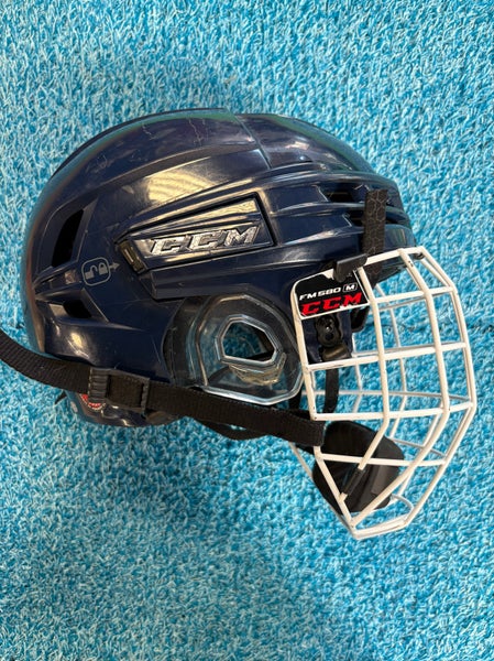 Blue Medium CCM Super Tacks X Helmet (Used)