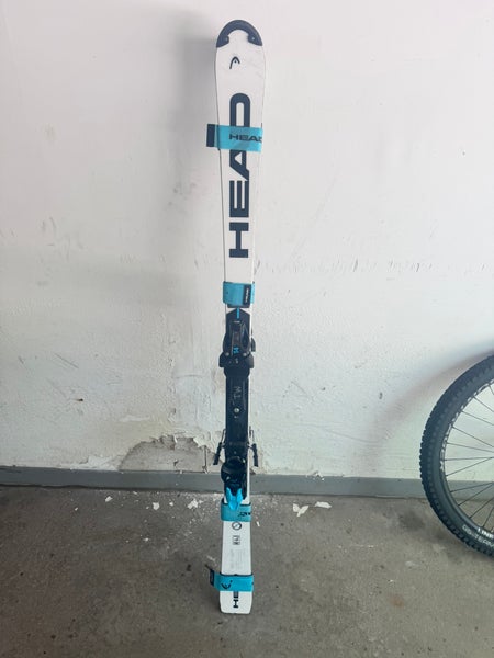 HEAD 156 cm Racing World Cup Rebels e.SL Skis With Bindings Max Din 14 (Used)