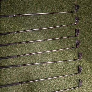 Men's 2019 Callaway Apex Pro Smoke Right Handed Iron Set Stiff Flex 8 Pieces Graphite Shaft (Used)
