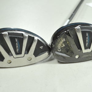 LEFT HANDED Callaway Rogue 3 and 4 Hybrid Set Regular Flex Graphite # 192307