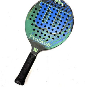 Used Wilson PROSTAFF paddle tennis Racquet Green 11860-S000292861