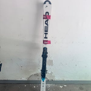 Unisex HEAD 156 cm Racing World Cup Rebels e.SL Skis With Bindings Max Din 14 (Used)