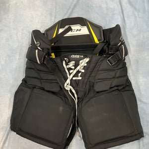 Black Junior Small CCM Axis A1.5 Hockey Goalie Pants (Used)