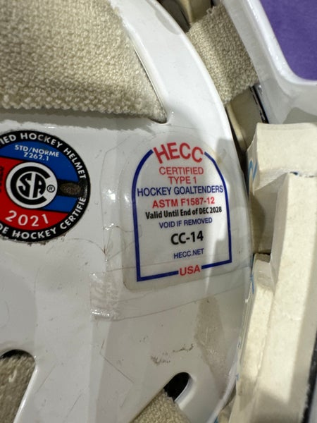 White Junior Bauer 940 Goalie Mask (Used) | SidelineSwap | Buy and Sell ...