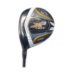 LH Callaway X2 Hot Pro 14.5* 3 Deep Graphite Aldila Tour Green 75 Regular Flex