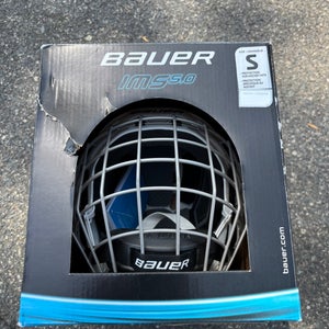 White Small Bauer IMS 5.0 Helmet (New)