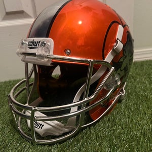 Orange Oklahoma State replica Schutt helmet