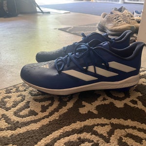 Blue Men's Size 13.0 (W 14.0) Adidas Low Top Adizero Metal (New)