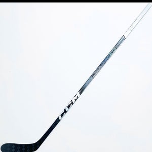 Custom Silver CCM Jetspeed FT6 Pro Hockey Stick-RH-85 Flex-P28-Grip W/ Bubble Texture