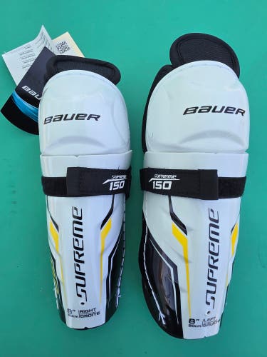 Youth Bauer Supreme 150 Shin Pads 8" (New)