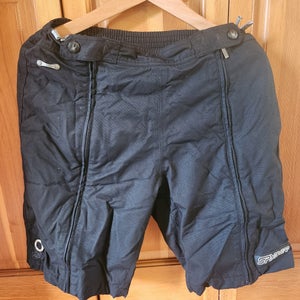 Spyder zip-off training shorts (used, adult medium, black)