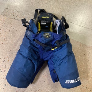 Blue Senior XL Bauer Supreme Mach Hockey Pants (Used)