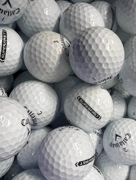 24 Near Mint AAAA White Callaway Superfast Used Golf Balls