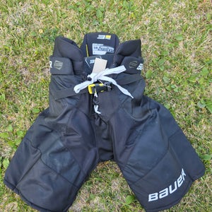 Black Senior Medium Bauer Supreme 3S Pro Hockey Pants