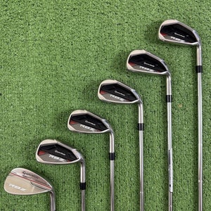 Taylormade RBZ 2025 Iron Set 6-PW SW Black Red Stiff Flex Steel