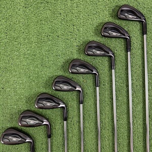 Callaway Steelhead XR Pro Black Iron Set 4-PW AW XP 105 S300 Stiff Flex