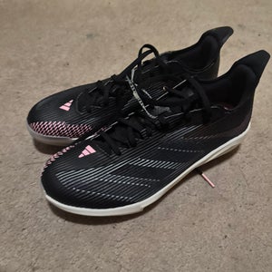 Black Men's Size M 12.0 (W 13.0) Adult Adidas Low Top Adizero Metal (New)